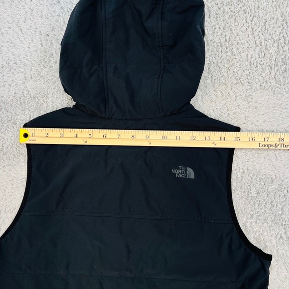 The North Face Mountain Sweatshirt Vest Women's Medium Black Hooded Softshell - Picture 4 of 10